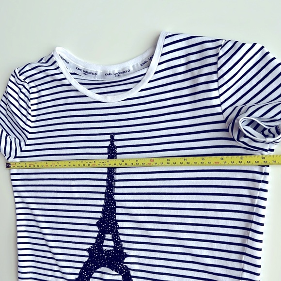 2 Nautical stripes tops, Embellished chic design- Karl Lagerfeld and W5 - Picture 11 of 12